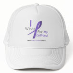 Hodgkin's Lymphoma Violet Ribbon For Girlfriend hats