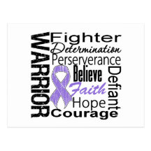Hodgkins Lymphoma Warrior Collage Post Card