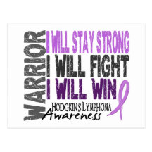 Hodgkins Lymphoma Warrior Post Cards