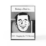Hogging the TV Remote Greeting Card