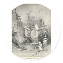 Hoghton Tower Round Sticker