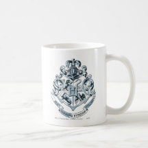 Hogwarts Crest Blue Coffee Mugs