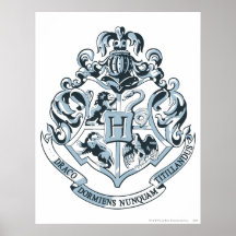Hogwarts Crest Blue Posters