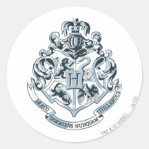 Hogwarts Crest Blue Stickers