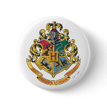 Hogwarts Crest Full Colour Button