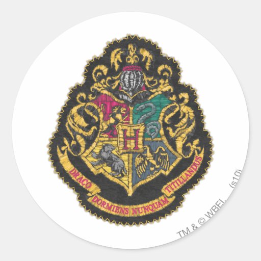 Hogwarts Crest Round Sticker