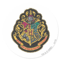 Hogwarts Crest Round Sticker