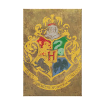 Hogwarts Crest Stretched Canvas Prints