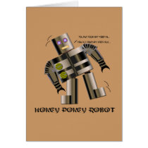 Hokey Pokey Robot Greeting Card