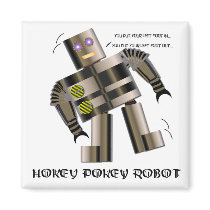 Hokey Pokey Robot Refrigerator Magnet