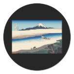 Hokusai Tama River in Musashi Province Stickers