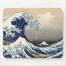 Hokusai: The great wave of Kanagawa mousepads