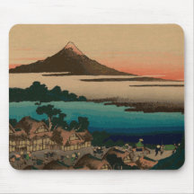 Hokusai view of Mount Fuji Mouse Pad