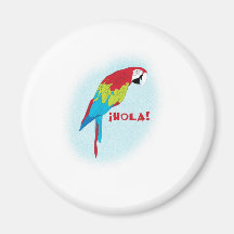 hola parrot refrigerator magnets