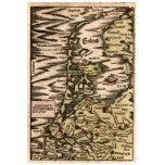 "Holand" - 1598 Hand Coloured Woodblock Holland Ma t-shirts