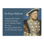 Holbein Portrait of Henry VIII King of England invitations