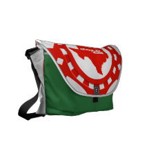Hold ' Em Poker Chip Bag (red) Messenger Bags