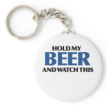 Hold My Beer (The Blue Bomber) keychains