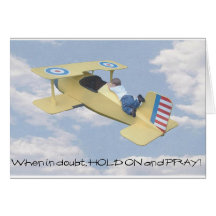 Hold on and pray greeting card