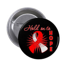Hold On To Hope - Oral Cancer Button