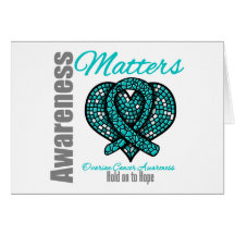 Hold On To Hope - Ovarian Cancer Greeting Card