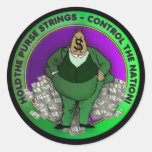 Hold the purse strings control the nation Sticker