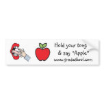 Hold your tongue & say "Apple" bumper stickers