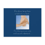 Holding Hands Father's Day Card postcards