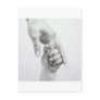 Holding hands postcard