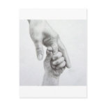 Holding hands postcards