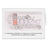 Holding on greeting cards