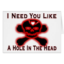 Hole In The Head Greeting Card