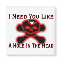 Hole In The Head Fridge Magnets