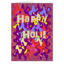 Holi festival of colours card