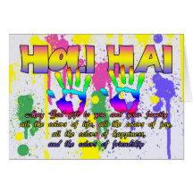 Holi Hai Festival Of Colours Greeting Card - Happy