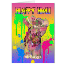 Holi Hai Festival Of Colours Greeting Card - Happy