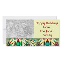 Holiday Abstract Customized Photo Card