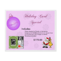 Holiday Ad Cards .. Custom Flyer
