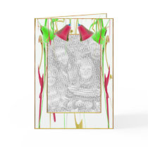 Holiday Bell Joy (photo frame) Greeting Card
