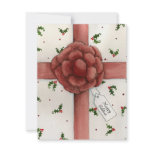 Holiday Bow Solstice Invitation
