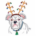 Holiday Bulldog Sculpture photo sculptures