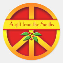 Holiday Canning Labels to Personalise Round Sticker