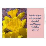 Holiday Cards Daffodils Wonderful Peaceful Happy