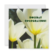 Holiday Celebration! invitations Tulip Garden Card