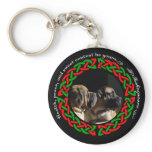 Holiday Celtic Mastiff Keychain