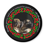 Holiday Celtic Mastiff Magnet