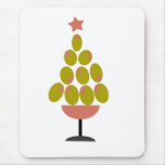 Holiday 'CHEERS!' Olive Tree design mousepads