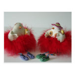 holiday chicks post card