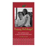 Holiday Christmas Family Photocard wiht Deer Customized Photo Card