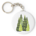 Holiday Christmas Trees keychains